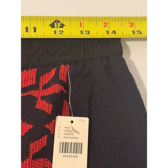 Dolan Left Coast Collection Skirt Womens Petite XS Navy Multi Jacquard Floral - Picture 6 of 11